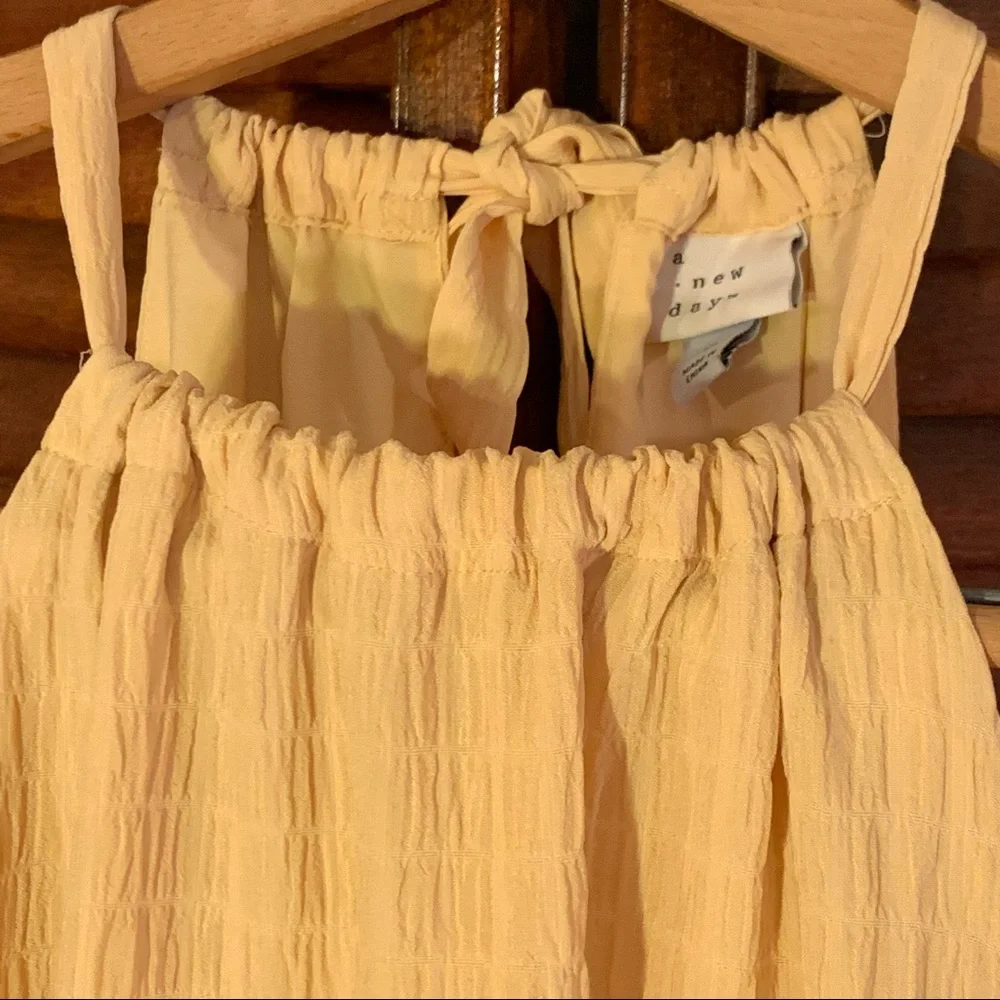 A New Day yellow halter swing dress - Picture 4 of 14
